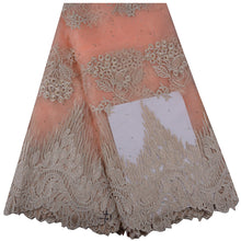 Load image into Gallery viewer, African Tulle Lace Fabric