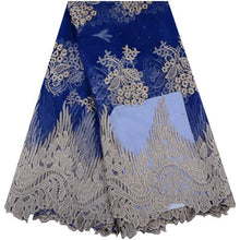 Load image into Gallery viewer, African Tulle Lace Fabric