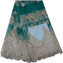 Load image into Gallery viewer, African Tulle Lace Fabric