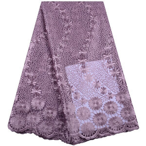 French Lace Fabric Tulle With Stones