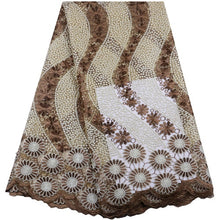Load image into Gallery viewer, French Lace Fabric Tulle With Stones