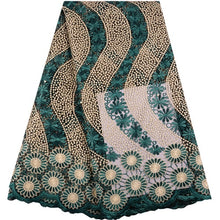 Load image into Gallery viewer, French Lace Fabric Tulle With Stones