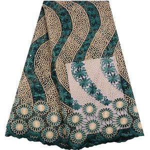 French Lace Fabric Tulle With Stones
