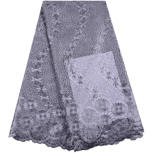 French Lace Fabric Tulle With Stones