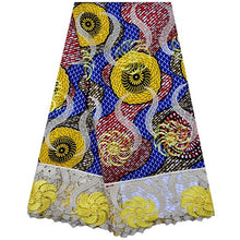 Load image into Gallery viewer, African Wax Lace Fabric