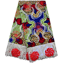 Load image into Gallery viewer, African Wax Lace Fabric