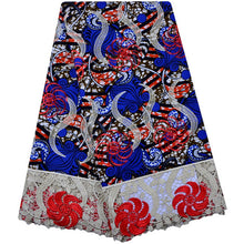 Load image into Gallery viewer, African Wax Lace Fabric