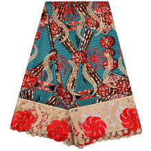 Load image into Gallery viewer, African Wax Lace Fabric