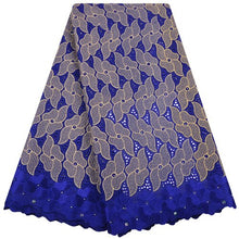 Load image into Gallery viewer, African Dry Lace Fabric Swiss Voile With Stone