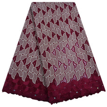 Load image into Gallery viewer, African Dry Lace Fabric Swiss Voile With Stone