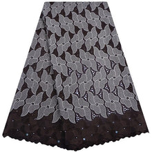 Load image into Gallery viewer, African Dry Lace Fabric Swiss Voile With Stone