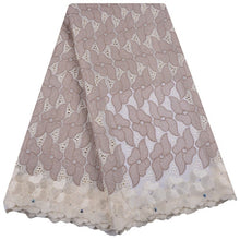 Load image into Gallery viewer, African Dry Lace Fabric Swiss Voile With Stone