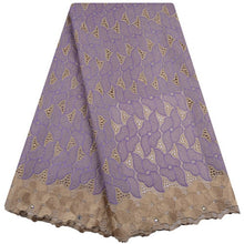 Load image into Gallery viewer, African Dry Lace Fabric Swiss Voile With Stone