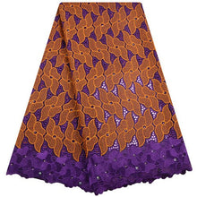 Load image into Gallery viewer, African Dry Lace Fabric Swiss Voile With Stone