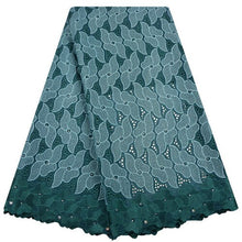 Load image into Gallery viewer, African Dry Lace Fabric Swiss Voile With Stone