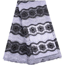 Load image into Gallery viewer, African Beaded Lace Fabric