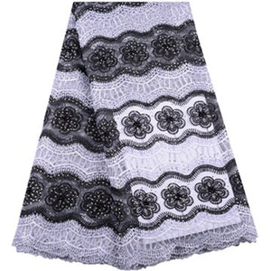 African Beaded Lace Fabric