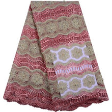 Load image into Gallery viewer, African Beaded Lace Fabric