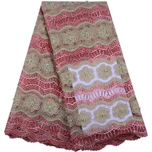 African Beaded Lace Fabric