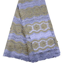 Load image into Gallery viewer, African Beaded Lace Fabric