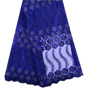 Lace Fabric Beautiful Applique Stones