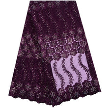 Load image into Gallery viewer, Lace Fabric Beautiful Applique Stones
