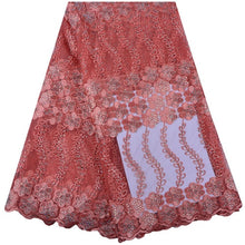 Load image into Gallery viewer, Lace Fabric Beautiful Applique Stones
