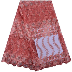 Lace Fabric Beautiful Applique Stones