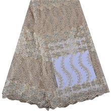 Load image into Gallery viewer, Lace Fabric Beautiful Applique Stones