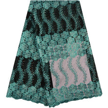 Load image into Gallery viewer, Lace Fabric Beautiful Applique Stones