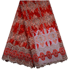 Load image into Gallery viewer, Guipure French Lace Fabric With Beads