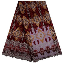 Load image into Gallery viewer, Guipure French Lace Fabric With Beads