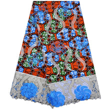 Load image into Gallery viewer, African Wax Lace Fabric
