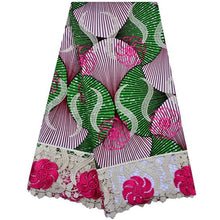 Load image into Gallery viewer, African Wax Lace Fabric