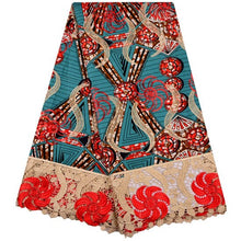 Load image into Gallery viewer, African Wax Lace Fabric