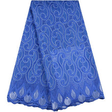 Load image into Gallery viewer, Nigeria Lace Fabric With Stone Swiss Voile